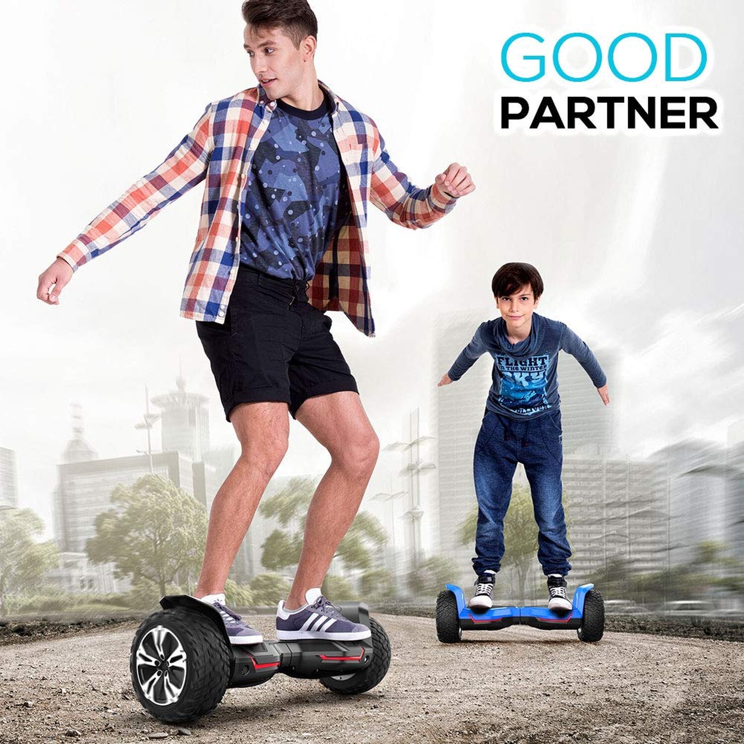 Gyroor Warrior 8.5 inch All Terrain Off Road Hoverboard with Bluetooth Speake…