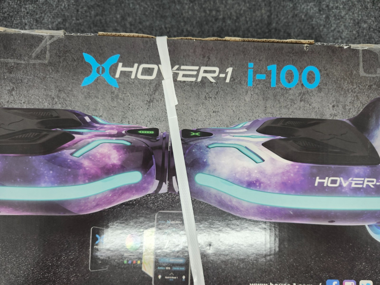 Hover-1 Galaxy Edition Multi-Color LEDs App Control 7 MPH Hoverboard New #I-100