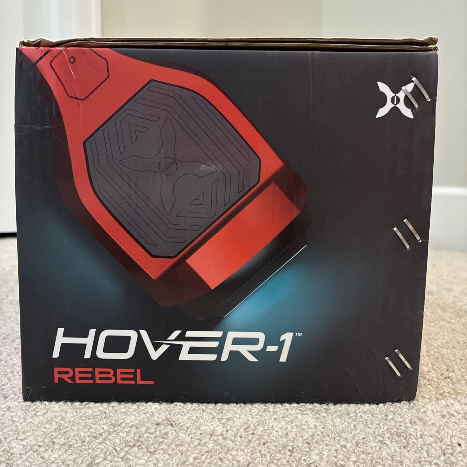 Hover-1 Rebel Kids Hoverboard with LED Headlight, 6 MPH Max Speed – Red