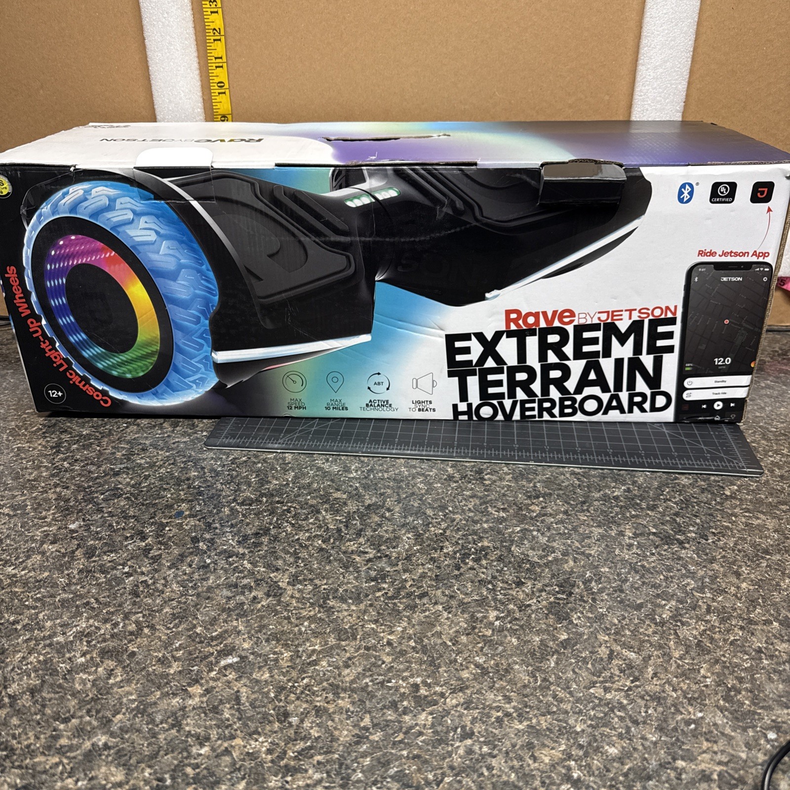HoverBoard Rave By Jetson Extreme Terrain For Parts Or Repair See Description