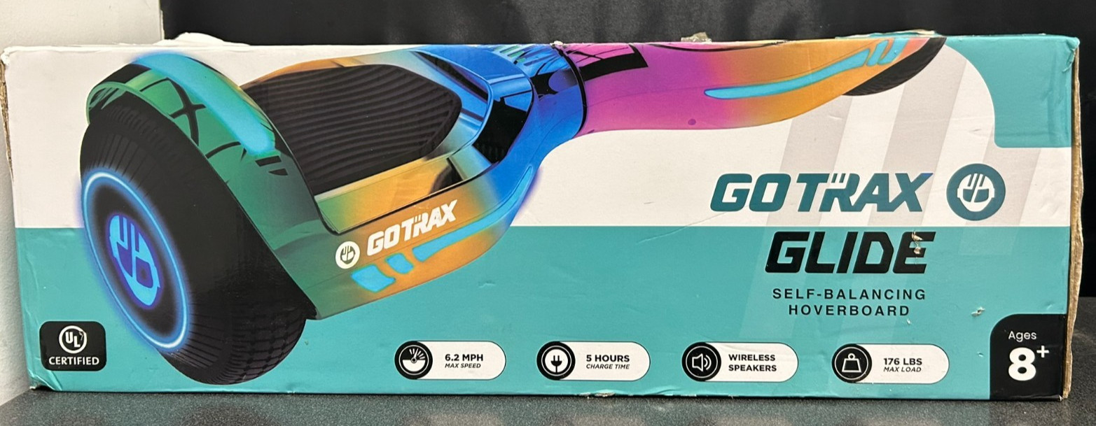 GOTRAX Glide GT-GD-RBW Metallic Rainbow Open Box IP54 FREE SHIPPING📦