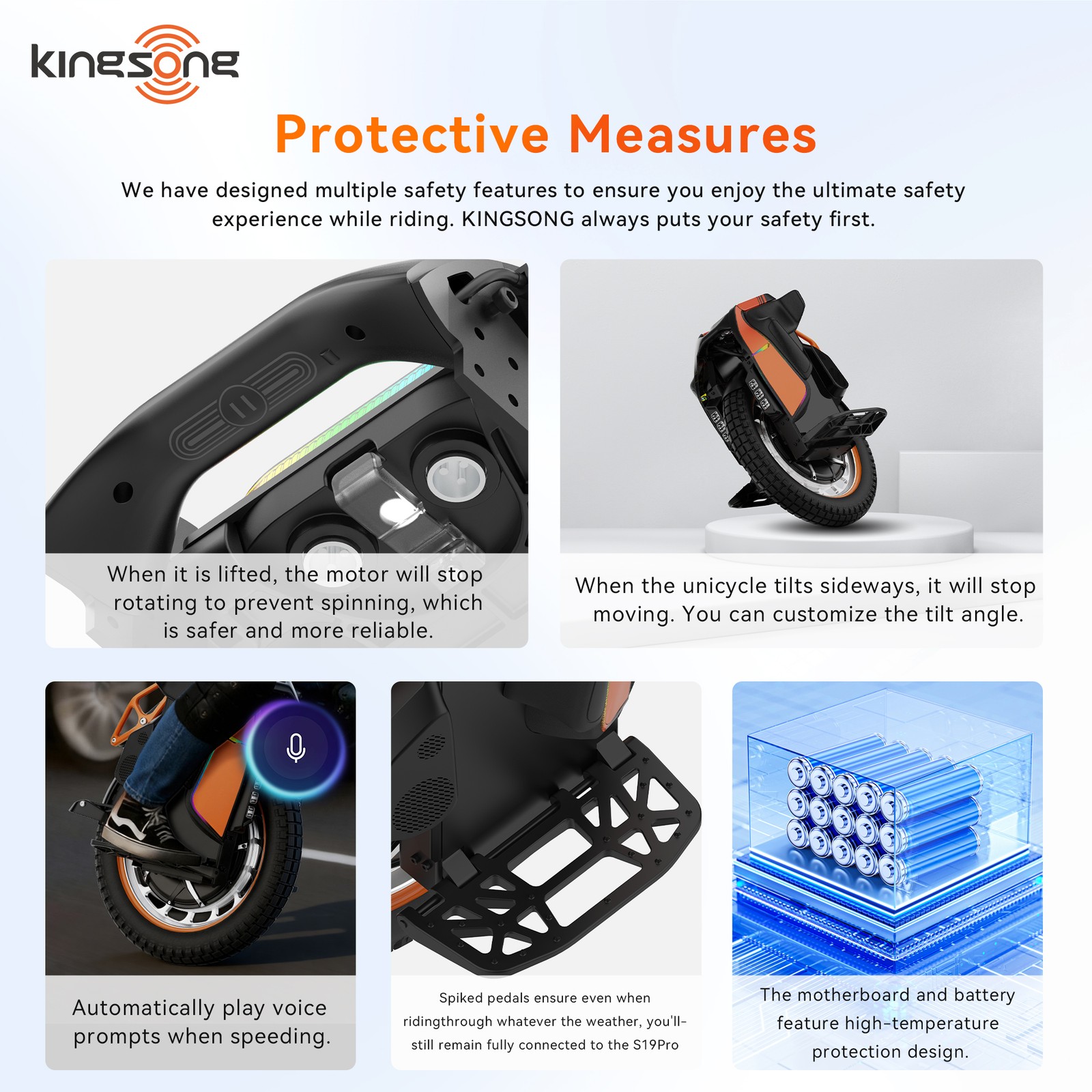KINGSONG S19 PRO Electric Unicycle for Adults 93miles Range EUC Durable Onewheel