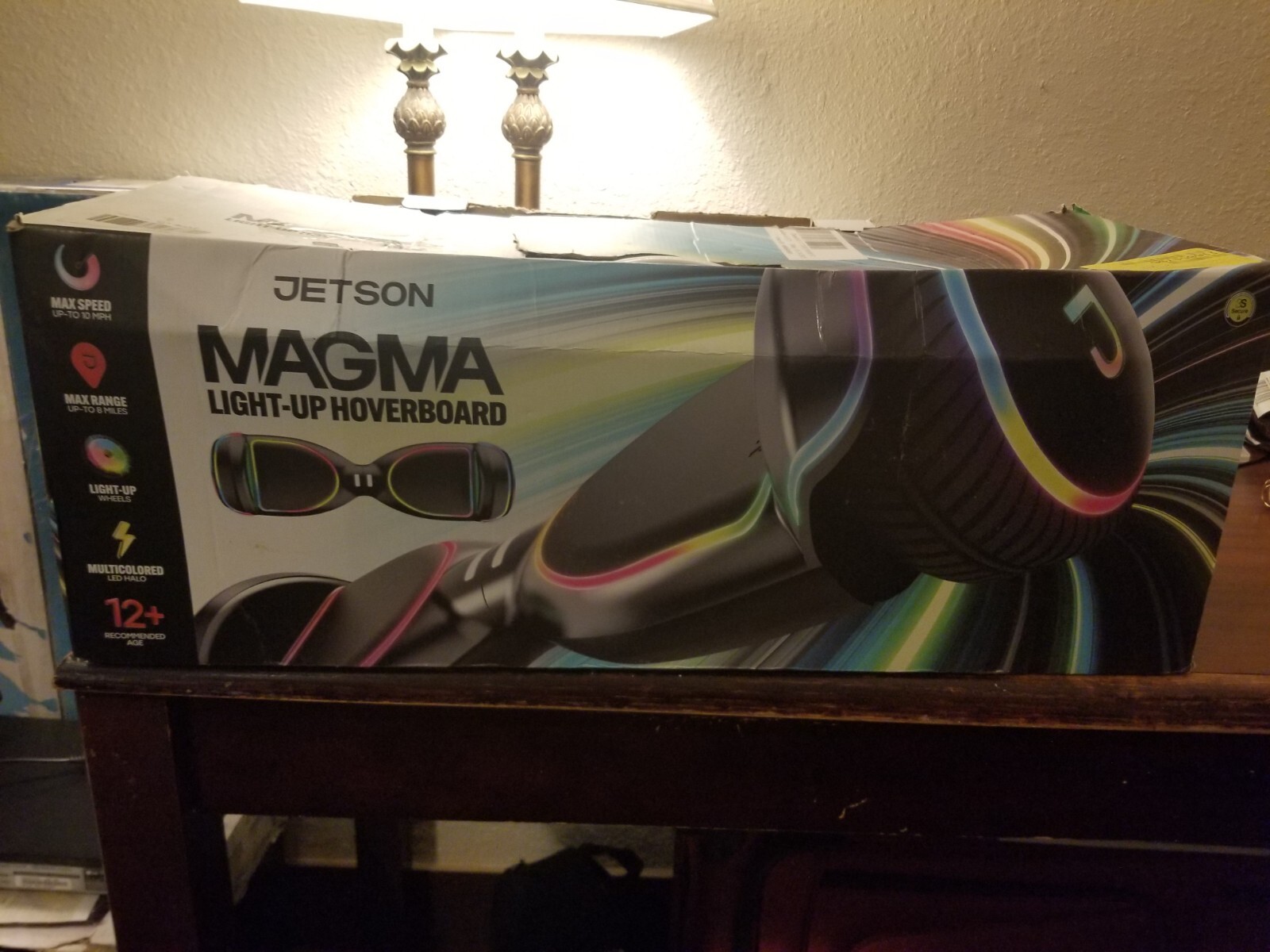 Jetson MAGMA Light-Up Balancing Scooter JMGMA-BLK Black BRAND NEW