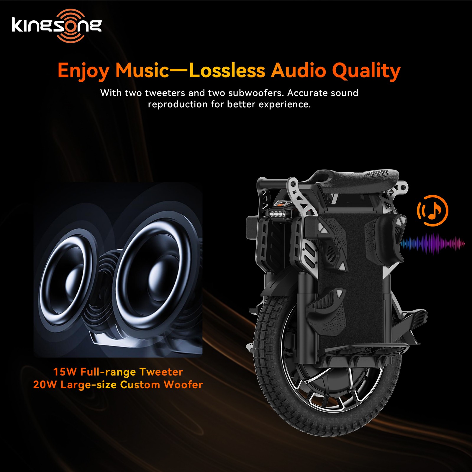 KINGSONG F22 PRO Electric Unicycle 5500W 80MPH 20′ Off-Road E Unicycle 112 Miles