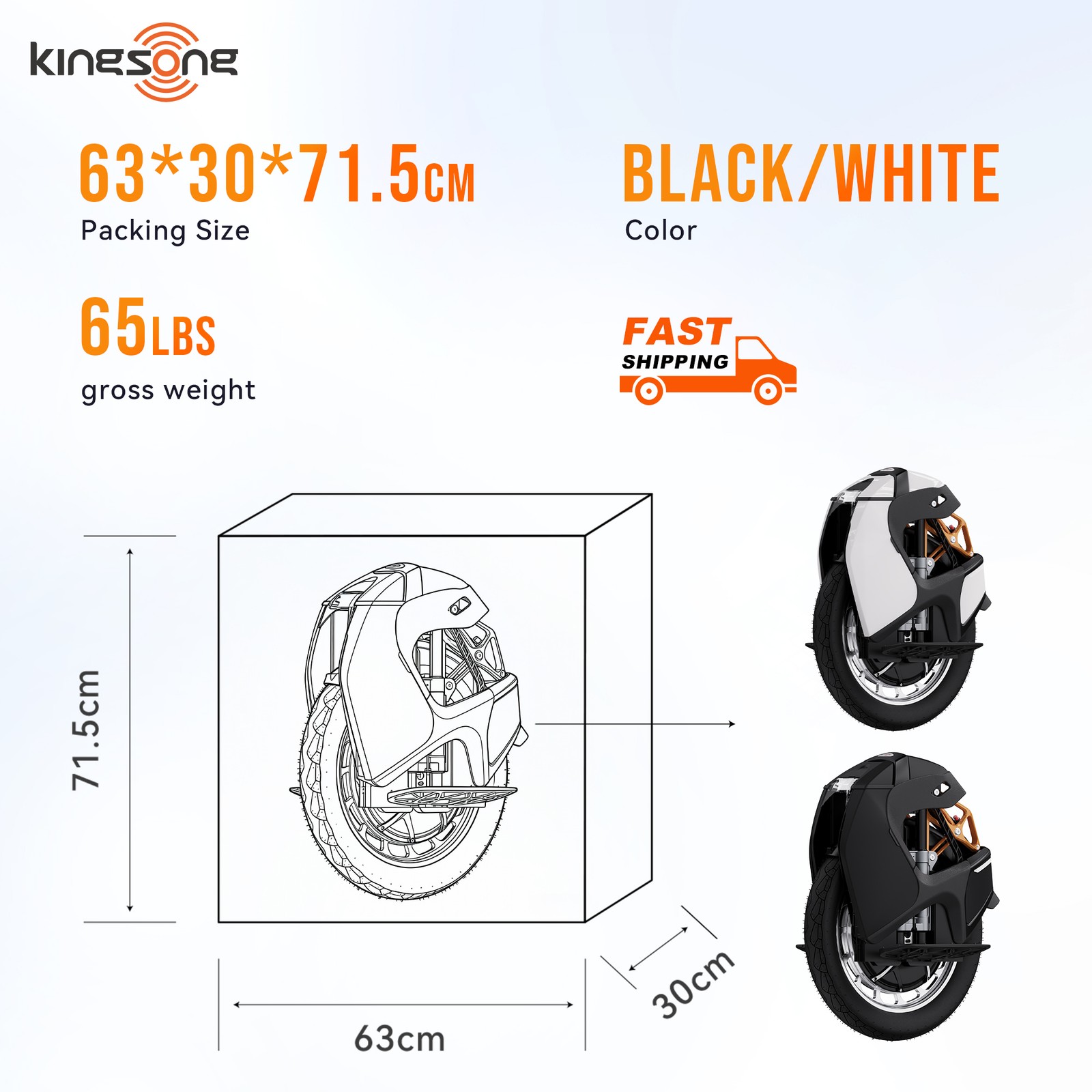 KINGSONG S18 PRO+ 18″ E-Unicycle for Adults 100mm Suspension EUC w/ App Control