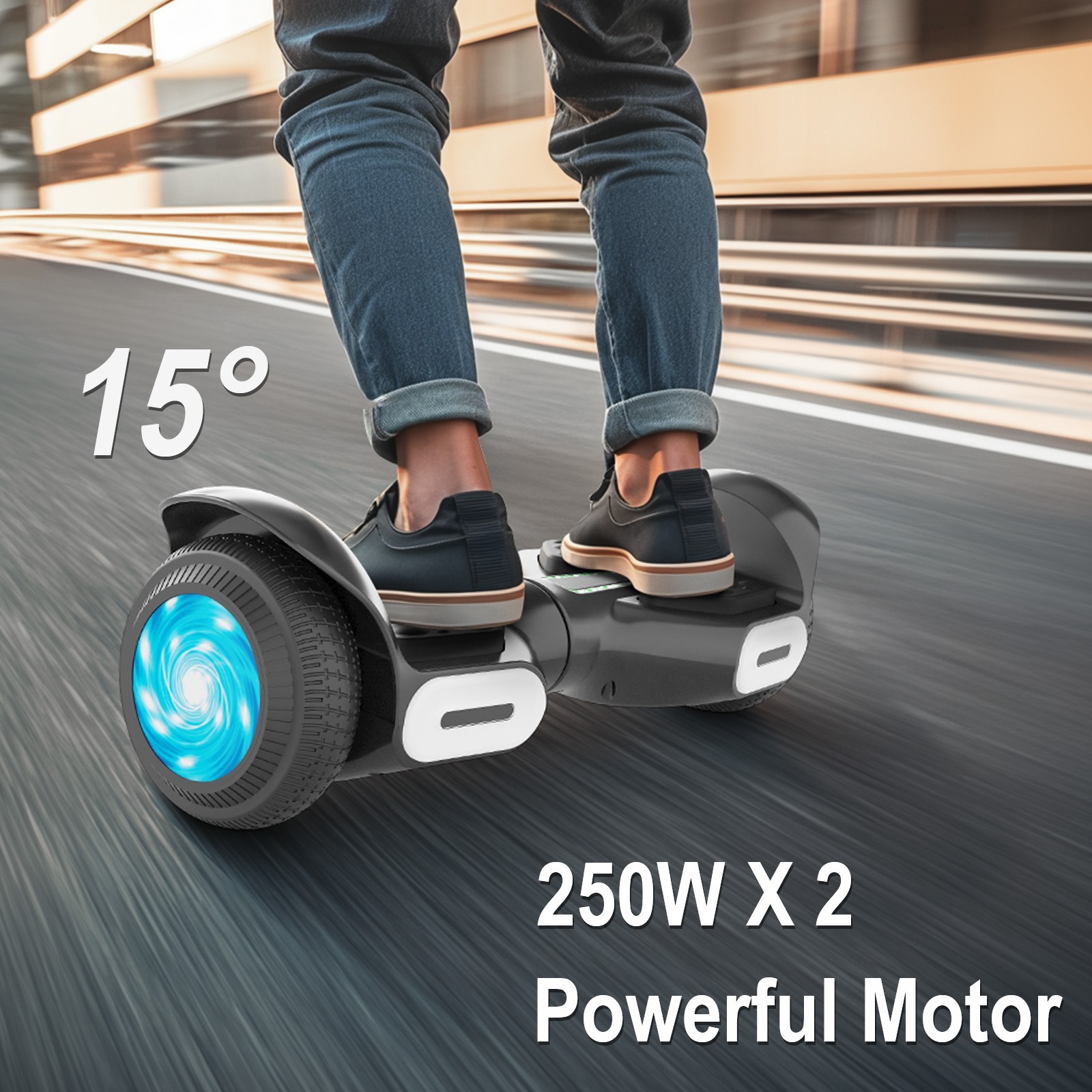Commugo K3 Adults Off Road 6.5″ Hoverboard Bluetooth 220 lb Weight Limit UL2272