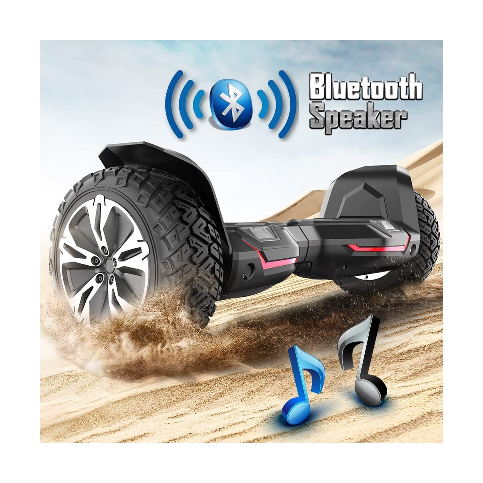 Gyroor Warrior 8.5 inch All Terrain Off Road Hoverboard with Bluetooth Speake…