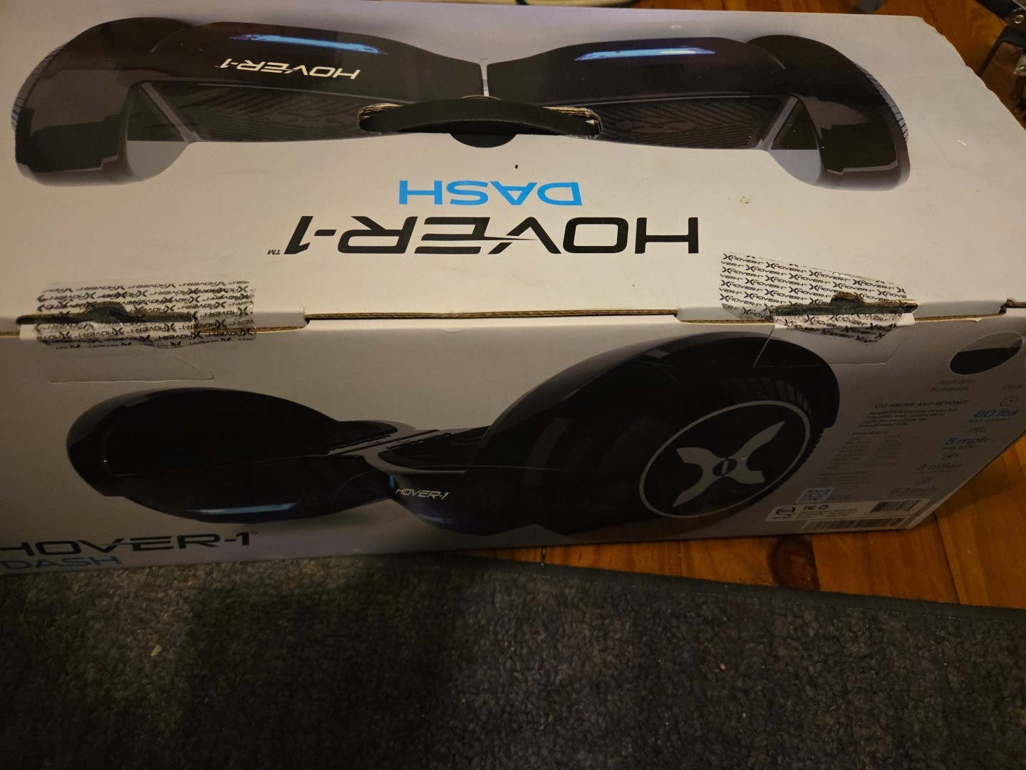 Hover-1 Dash Self Balancing Electric Hoverboard 5 mph Max Speed, Dual 75W Motors
