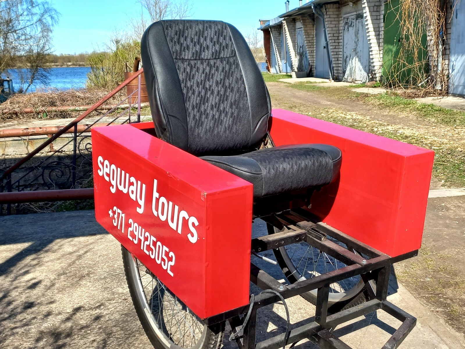 Segway trailer with ball ring hitch