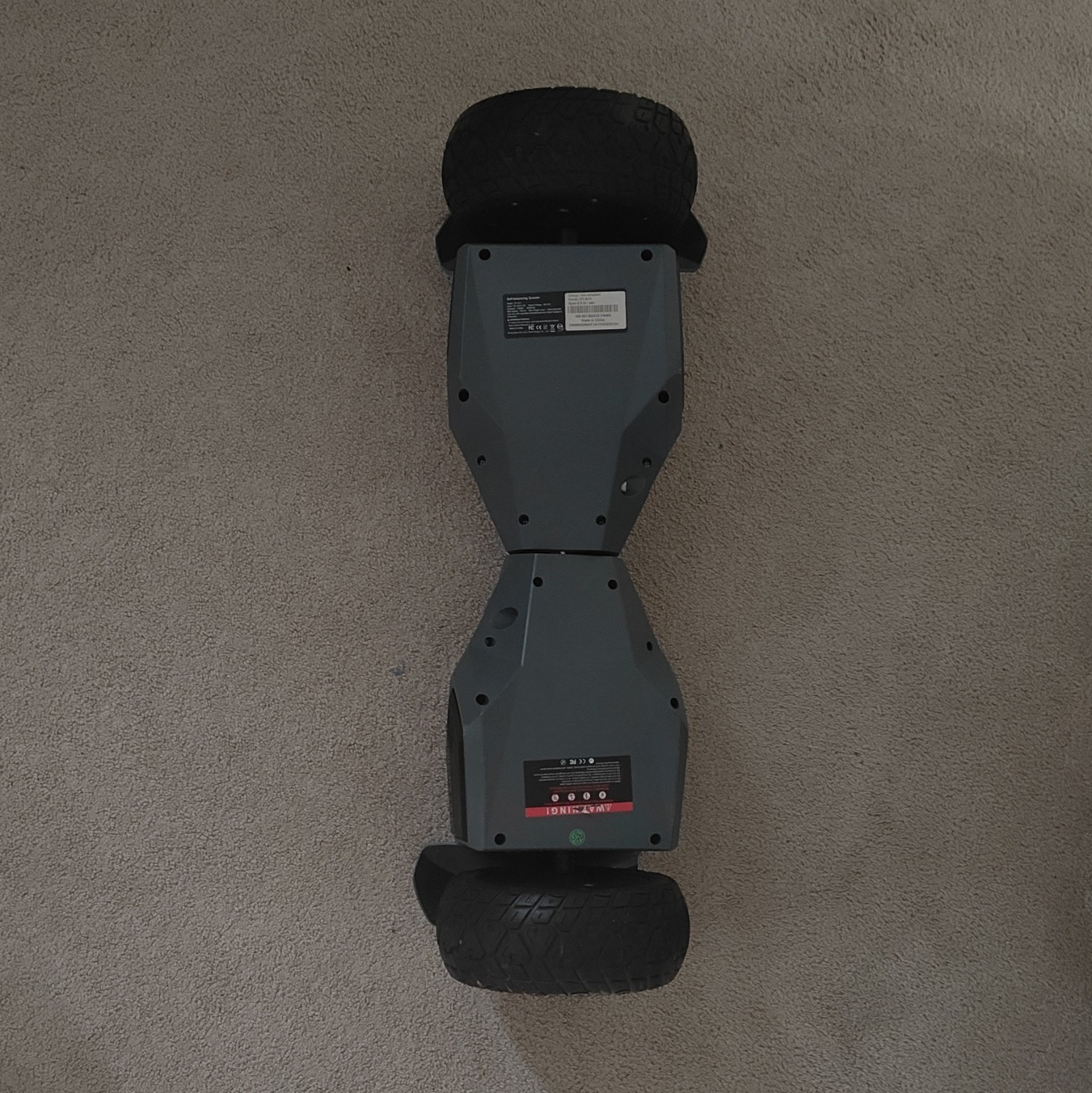 HY-A11 Self-Balancing Scooter Gray Two-Wheeled 12 km/h 8.5 mi Range