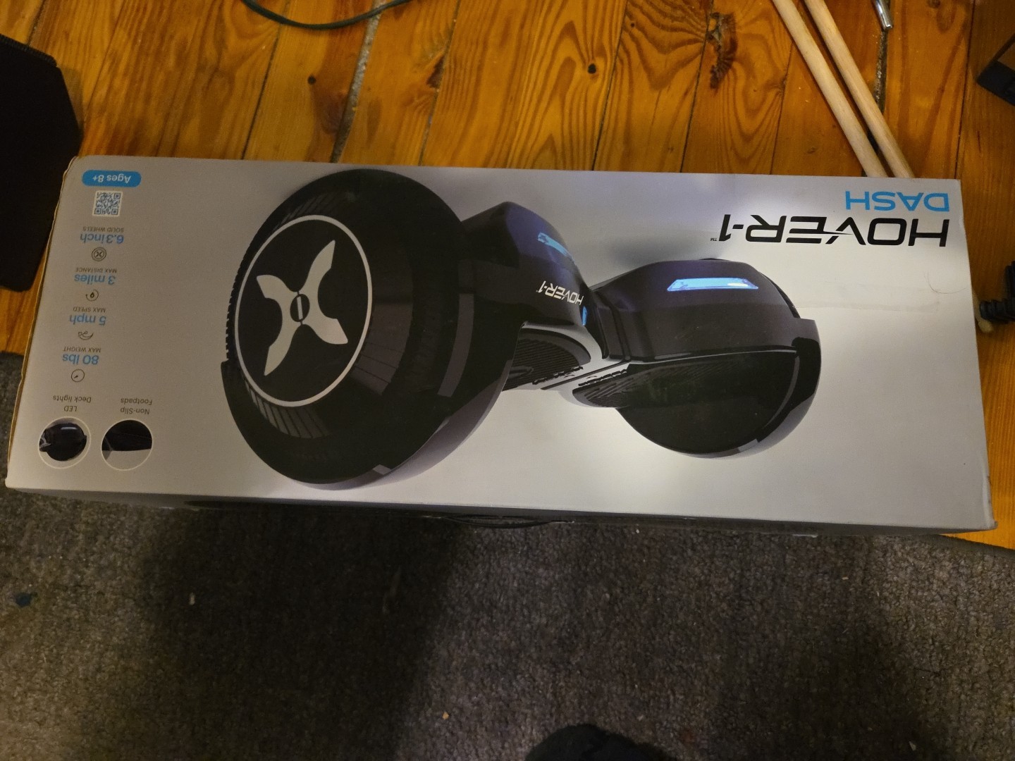 Hover-1 Dash Self Balancing Electric Hoverboard 5 mph Max Speed, Dual 75W Motors