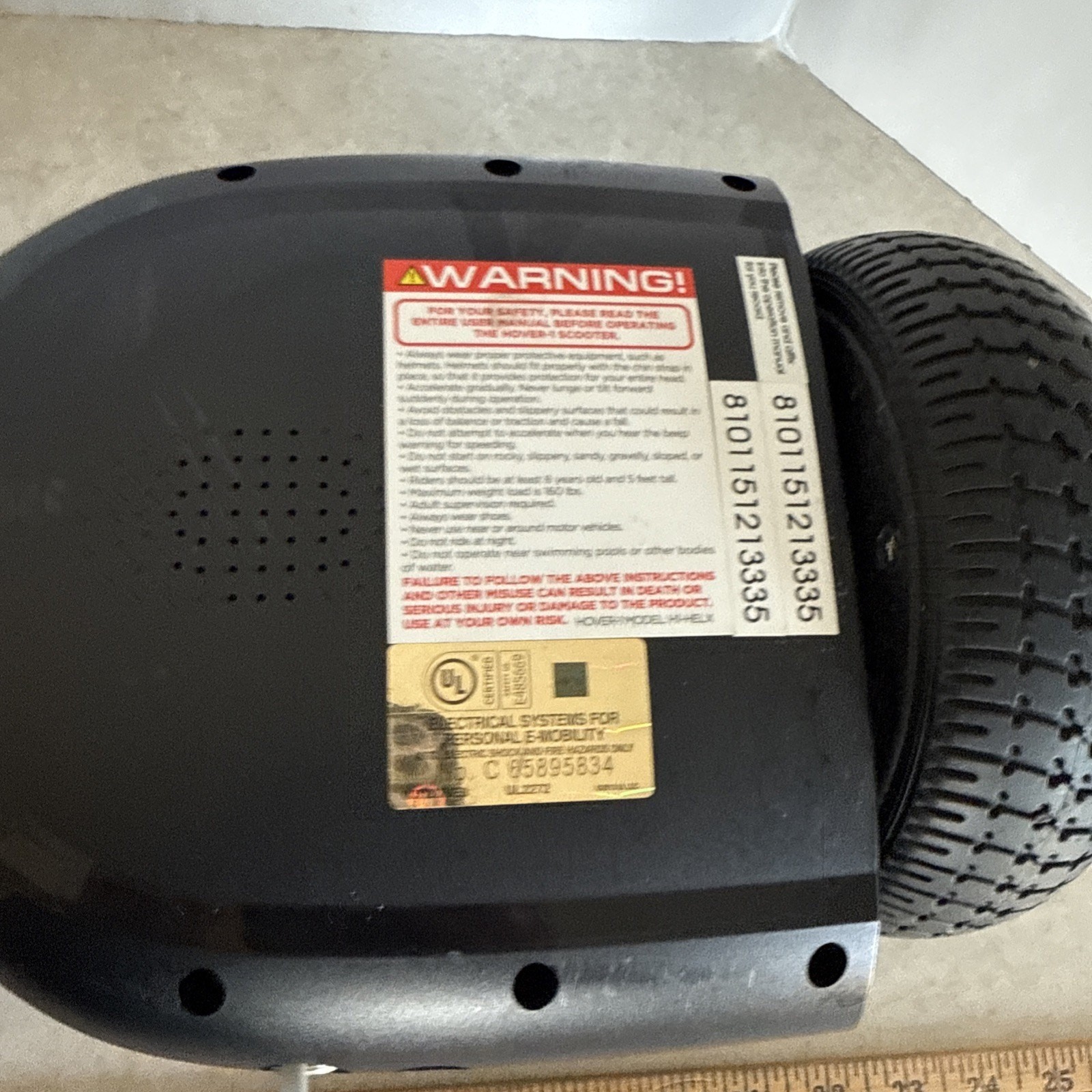 Hover 1 Blast Hoverboard 36 V. Doesn’t Turn On No Charger uL2272 certified Parts