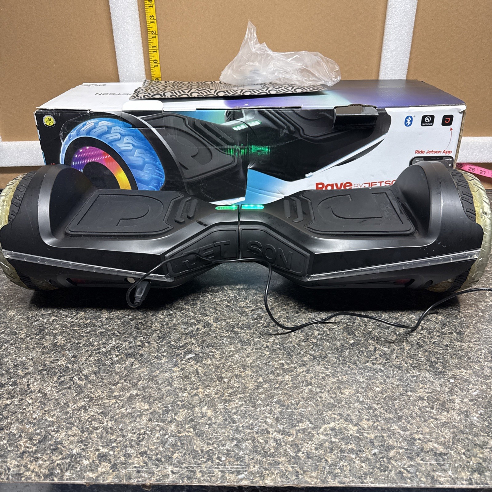 HoverBoard Rave By Jetson Extreme Terrain For Parts Or Repair See Description