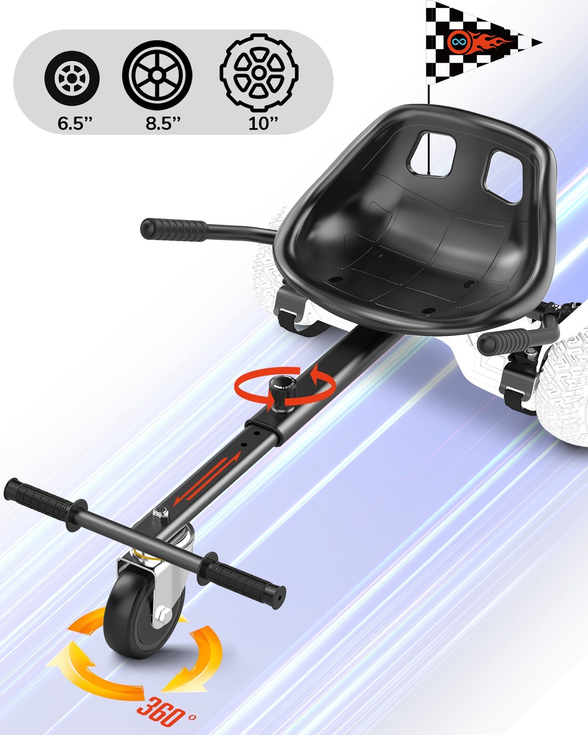 Gyroor G13+K1 6.5” Self Balancing Scooter for Kids with Bluetooth-Pink