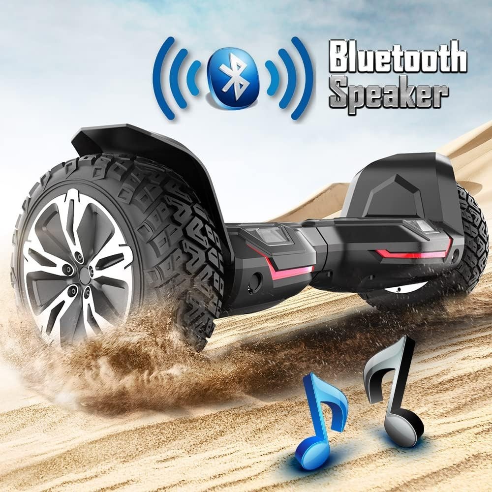 Warrior 8.5 Inch All Terrain off Road Scooter with Bluetooth Speakers and LED Li