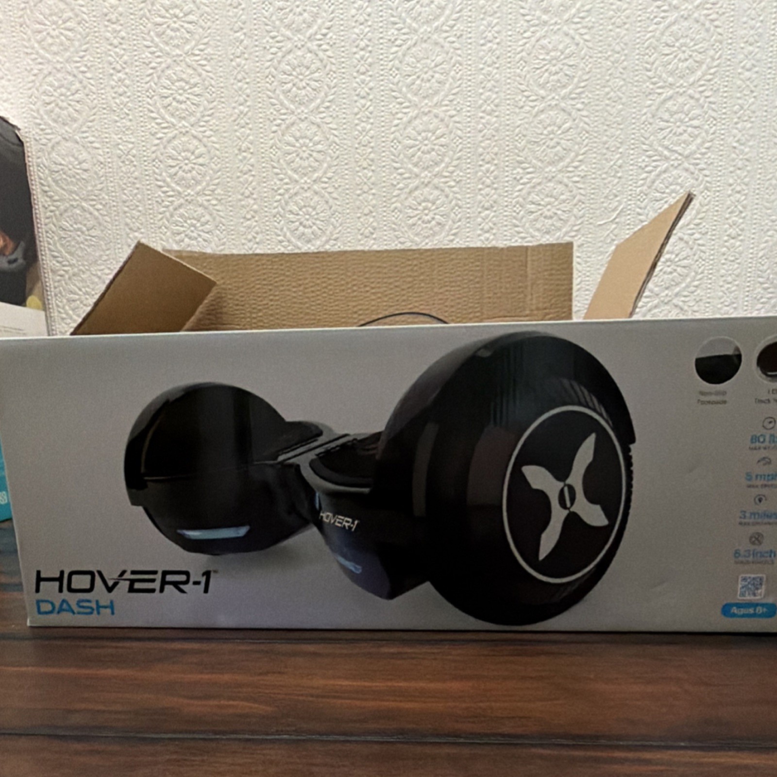 Hover-1 Dash Self Balancing Scooter Black 6.3″ Wheels Solid Wheels 5mph