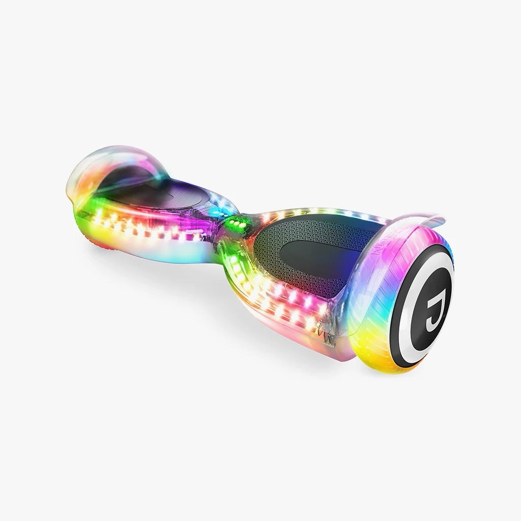 Jetson Pixel Electric Hoverboard With Bluetooth Speaker, LED Lights White – New