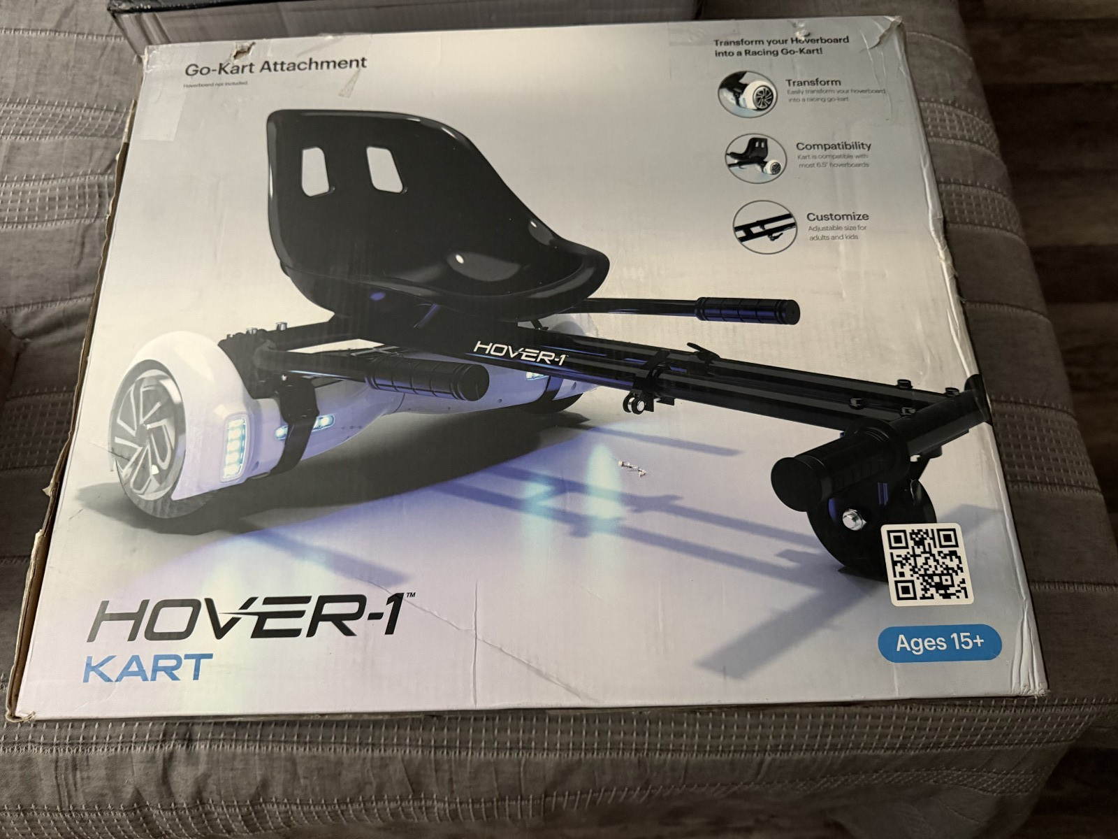 Hoverboard Go Kart Attachment, Black by HOVER-1