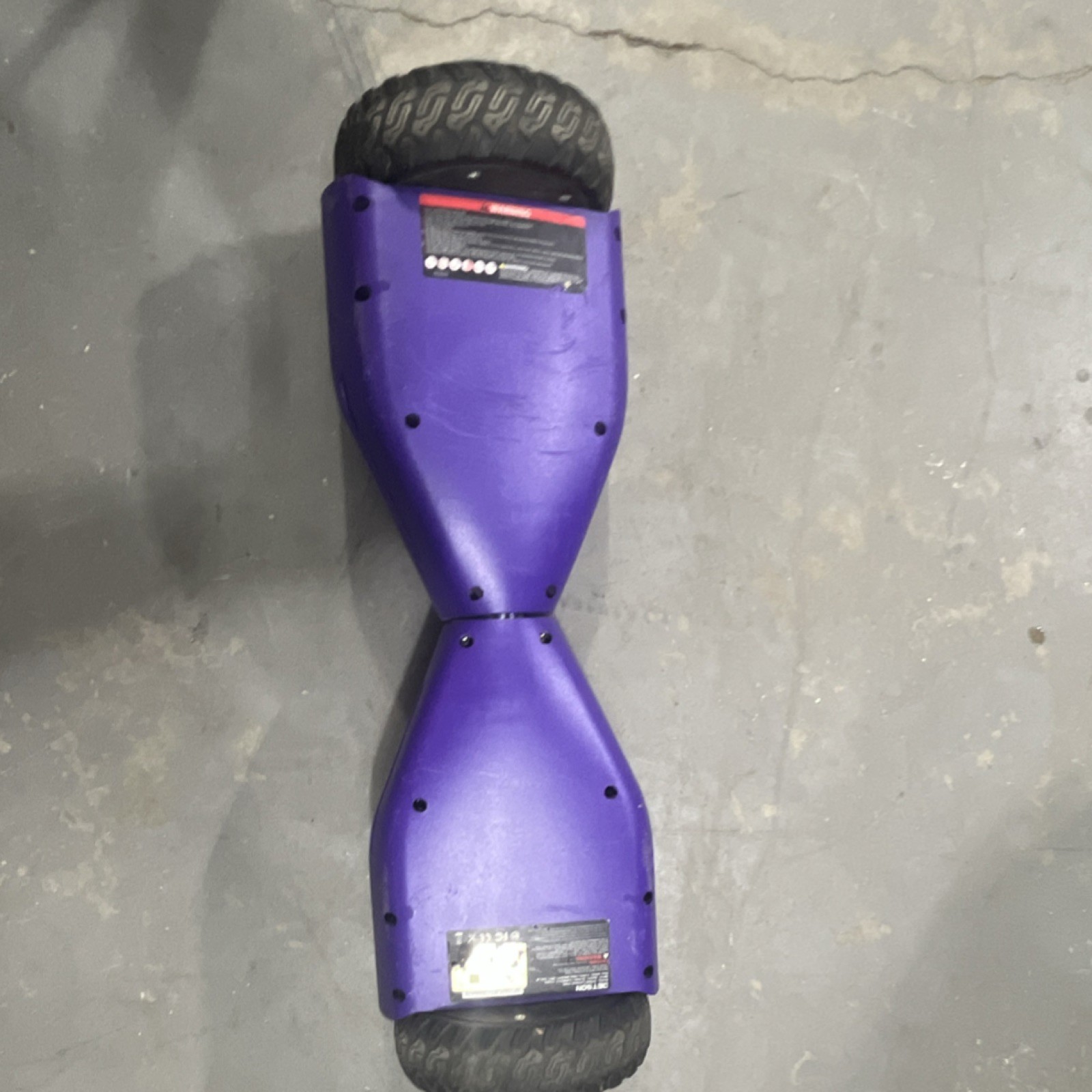 Purple and Black Self-Balancing Scooter Hoverboard with Charger