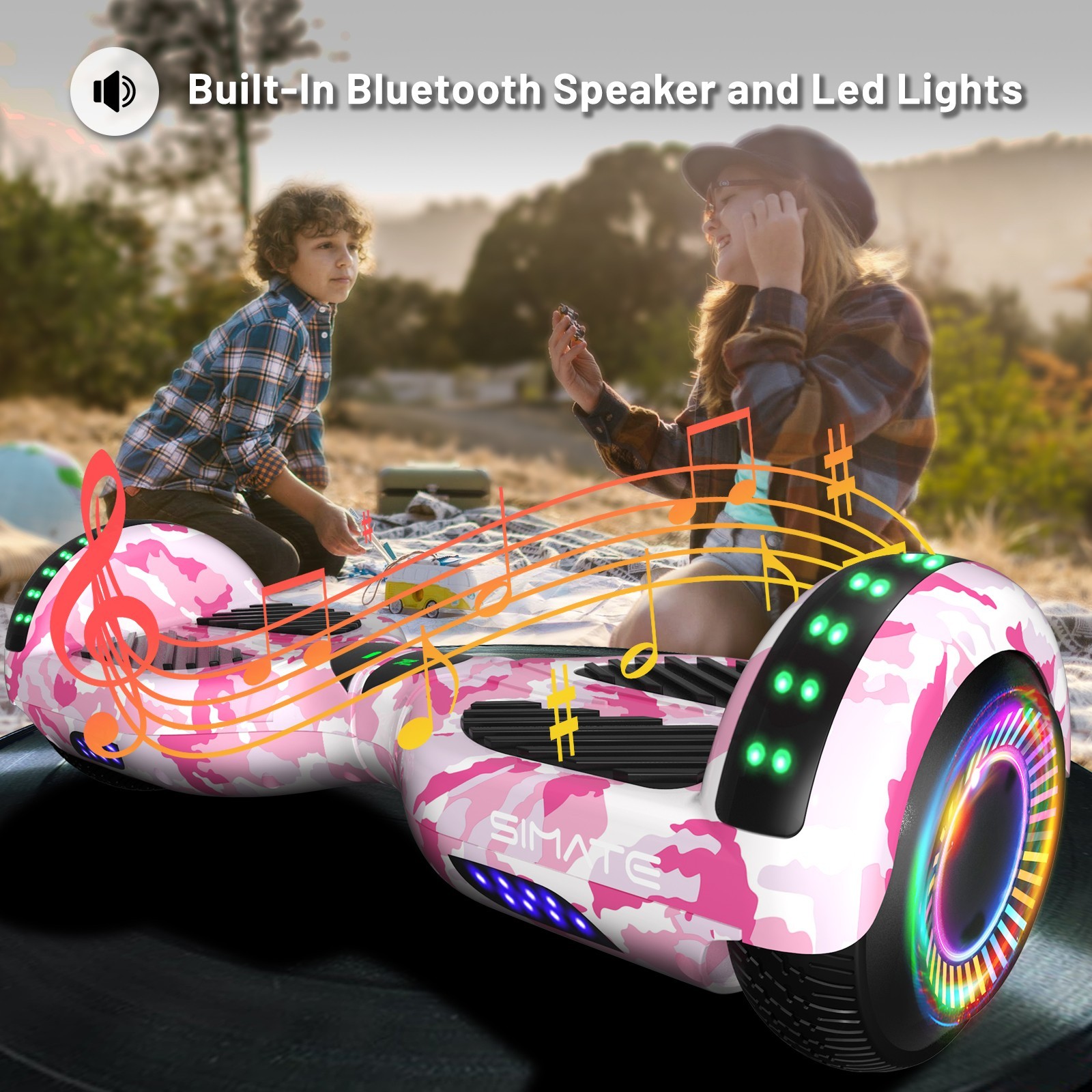Commugo Off Road 6.5″ Hoverboard Scooter 8.5 Mph Self-Balancing Scooter 300W*2