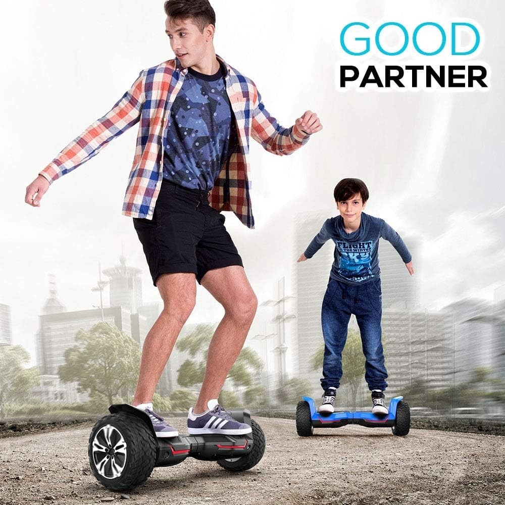 Warrior 8.5 Inch All Terrain off Road Scooter with Bluetooth Speakers and LED Li