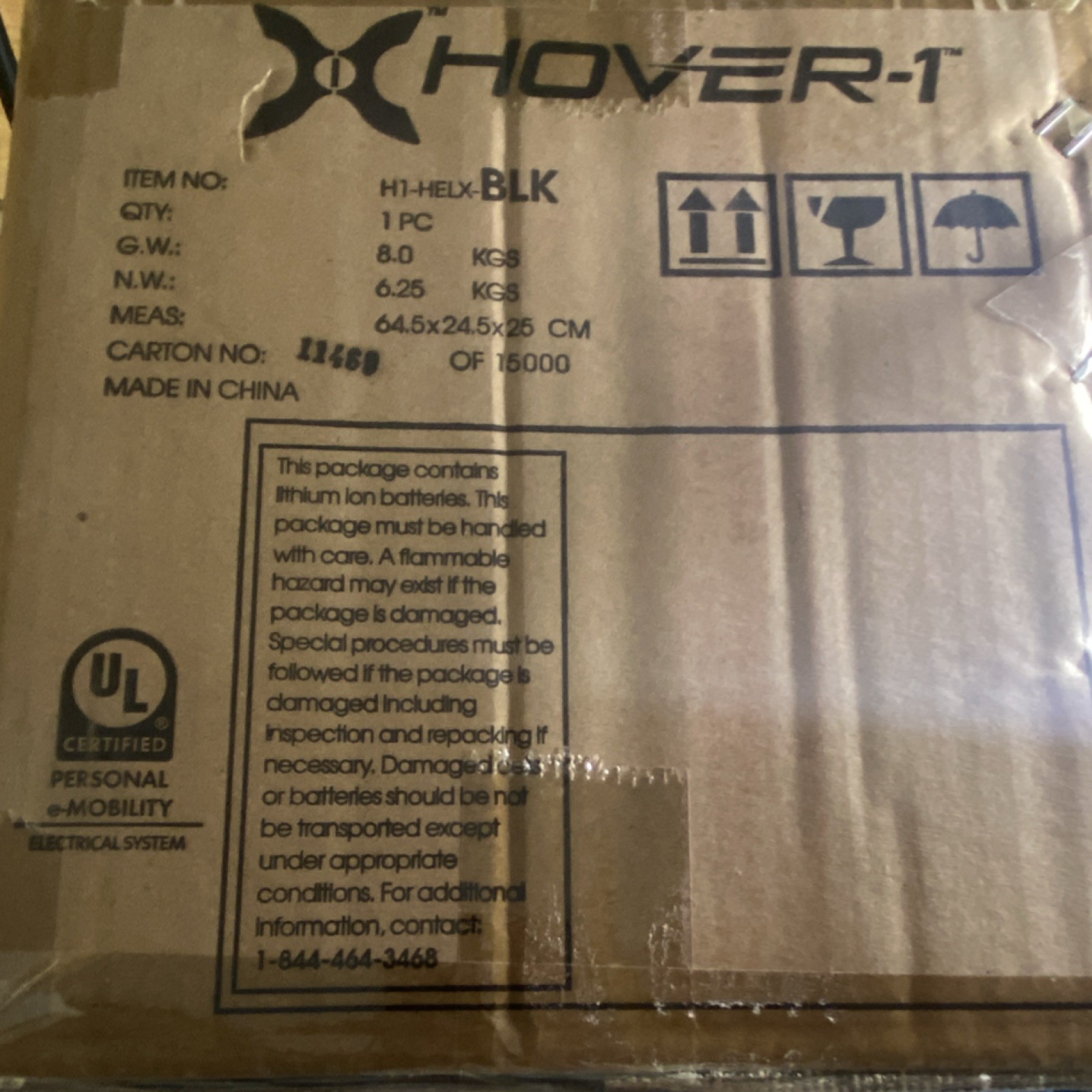 Hover-1 Helix Self Balancing Scooter Black Lithium Ion Battery