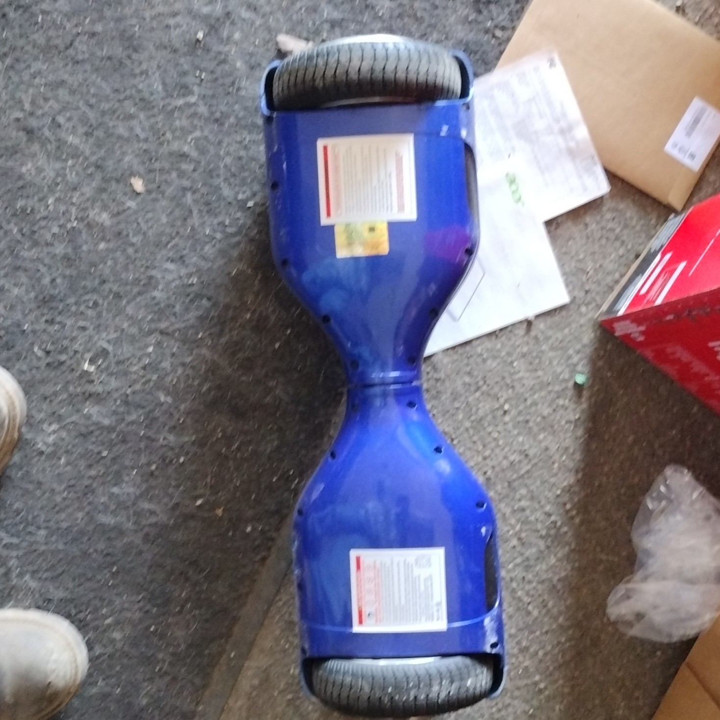 UL 2272 Certified Blue Self-Balancing Scooter, 6 mph, 7 mi Range, 220 lb