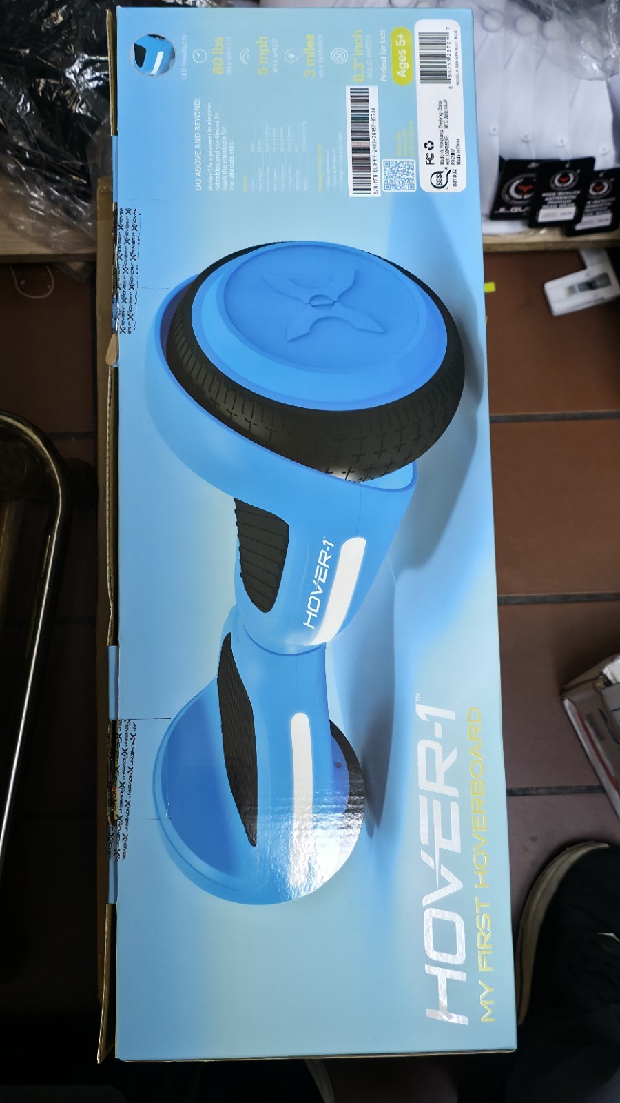 Hover-1 My First Hoverboard Kids Scooter Blue UL2272 Certified