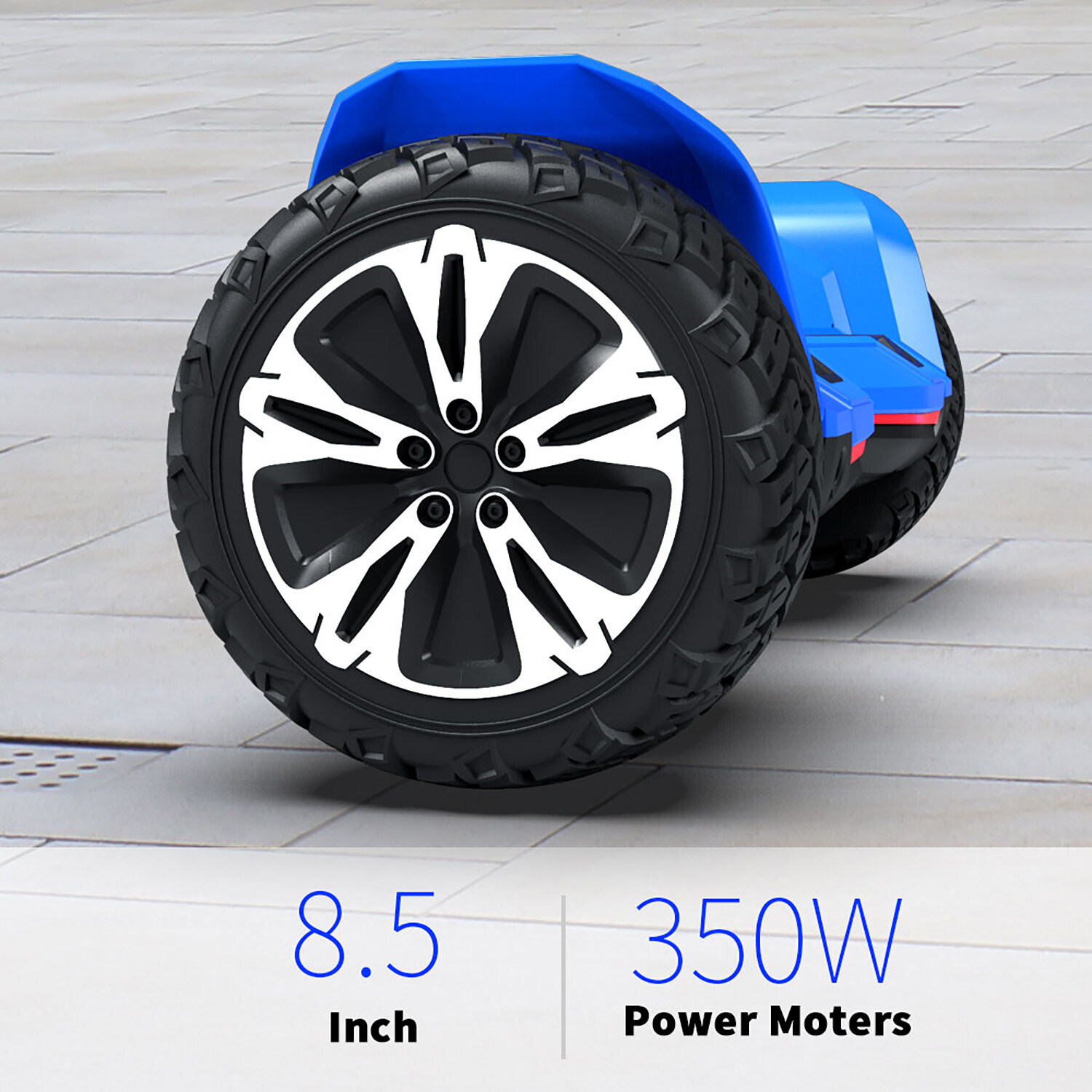 GYROOR Warrior Off Road Hoverboard Self Balancing Scooter w/ Bluetooth Speakers