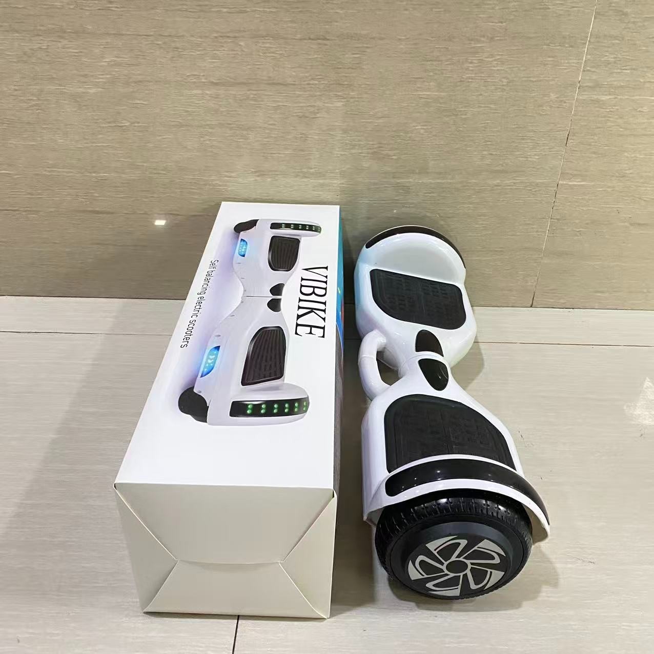 VIBIKE Self Balancing Electric Scooter, 6.5” Two-Wheel Hoverboard with LED Light