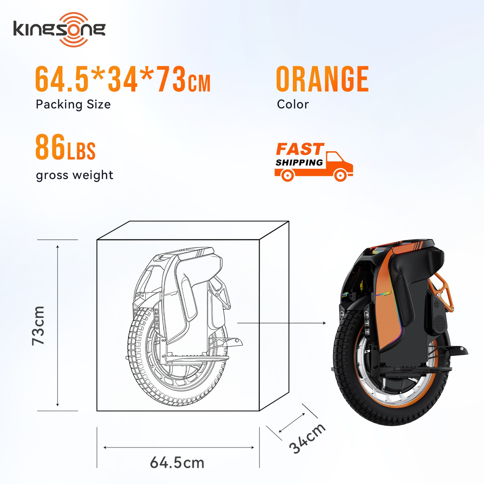 KINGSONG S19 PRO Electric Unicycle for Adults 93miles Range EUC Durable Onewheel