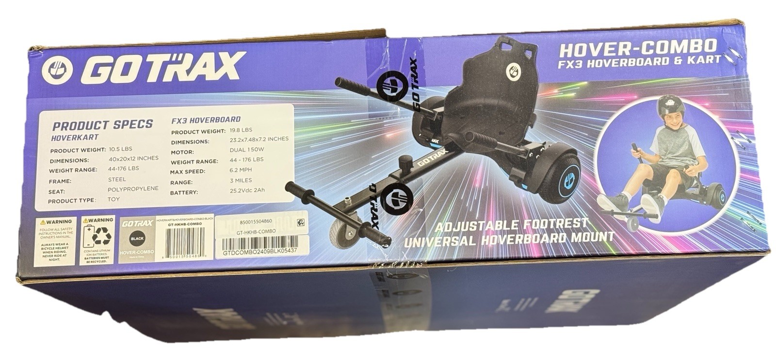 GOTRAX hoverboard hoverkart combo