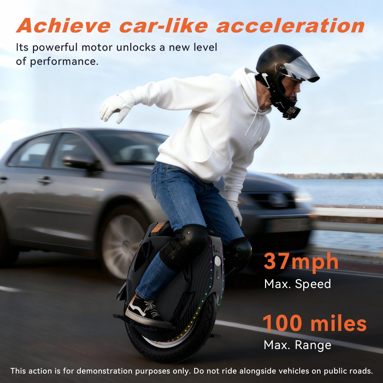 KINGSONG 16XPRO Electric Unicycle for Adults 2200W Powerful Motor 100-Miles EUC