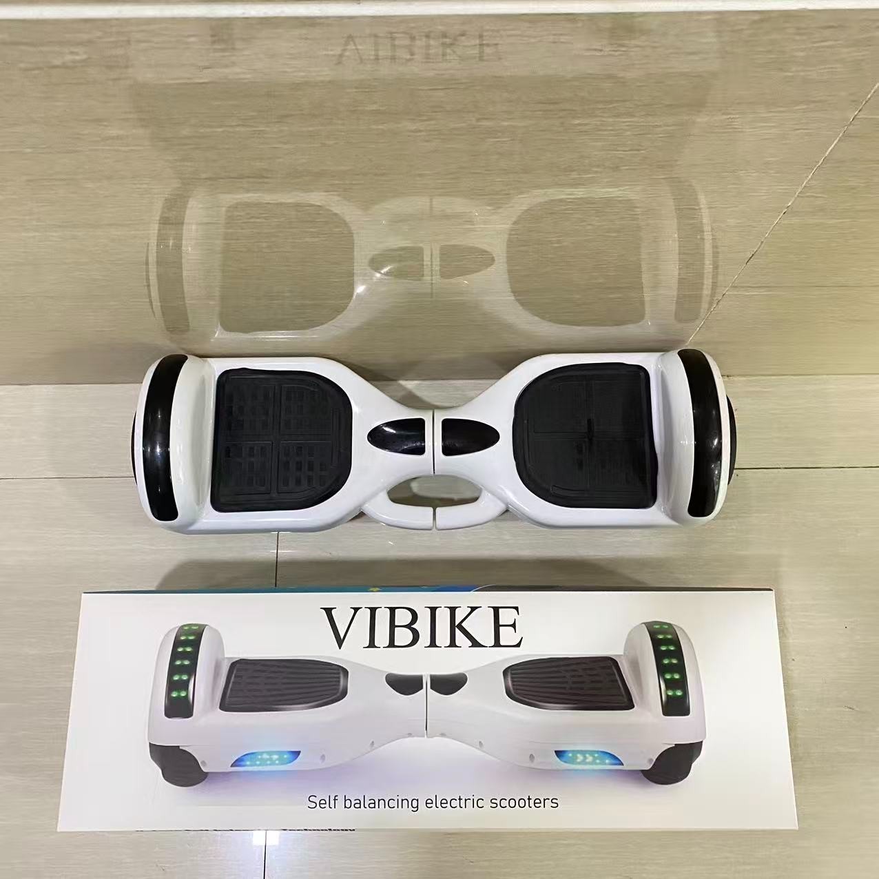 VIBIKE Self Balancing Electric Scooter, 6.5” Two-Wheel Hoverboard with LED Light