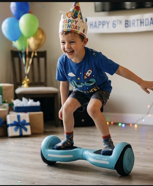 My First LED Hoverboard Electric Self-Balancing Hover-1 Kids with 5 mph Max BLUE