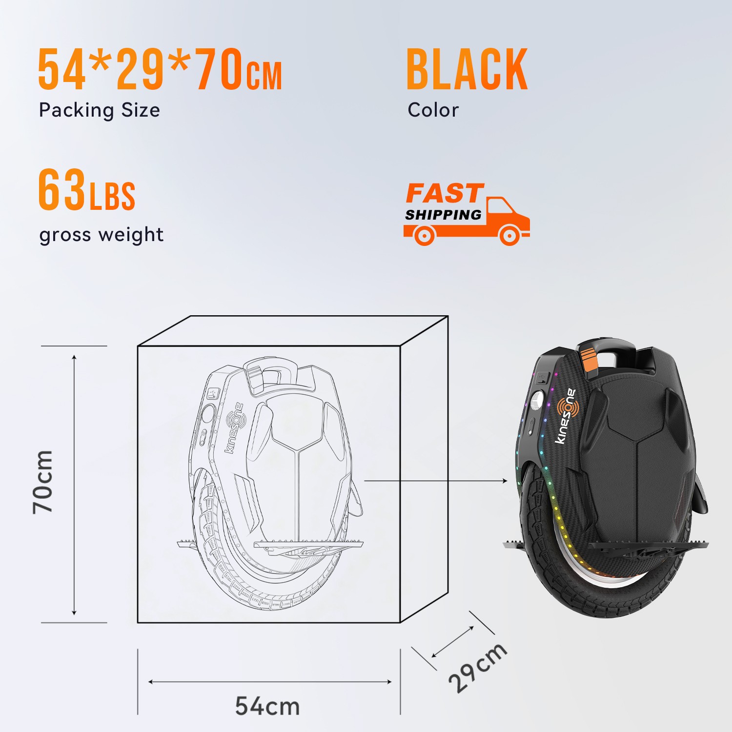 KINGSONG 16XPRO Electric Unicycle for Adults 2200W Powerful Motor 100-Miles EUC