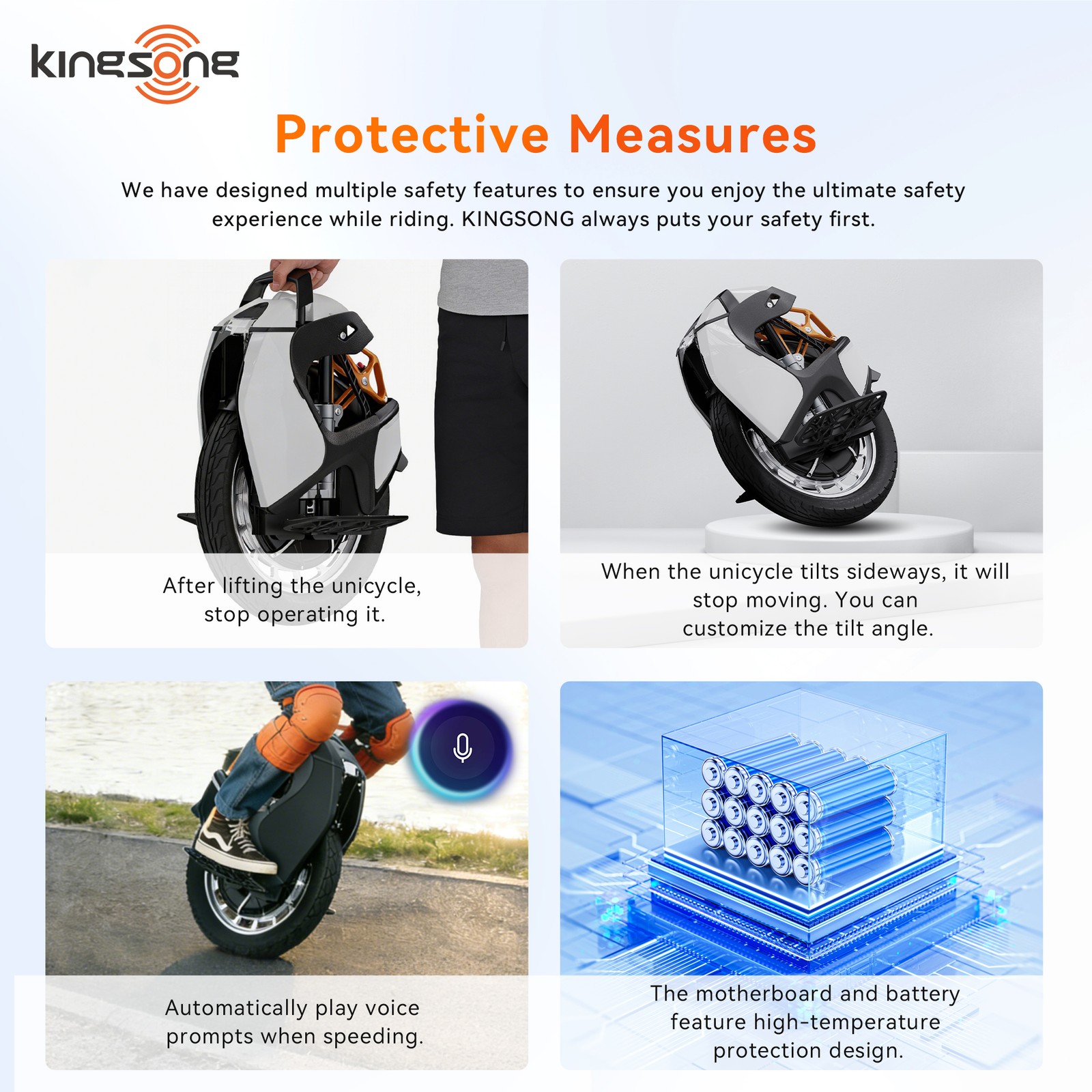 KINGSONG S18 PRO+ 18″ E-Unicycle for Adults 100mm Suspension EUC w/ App Control