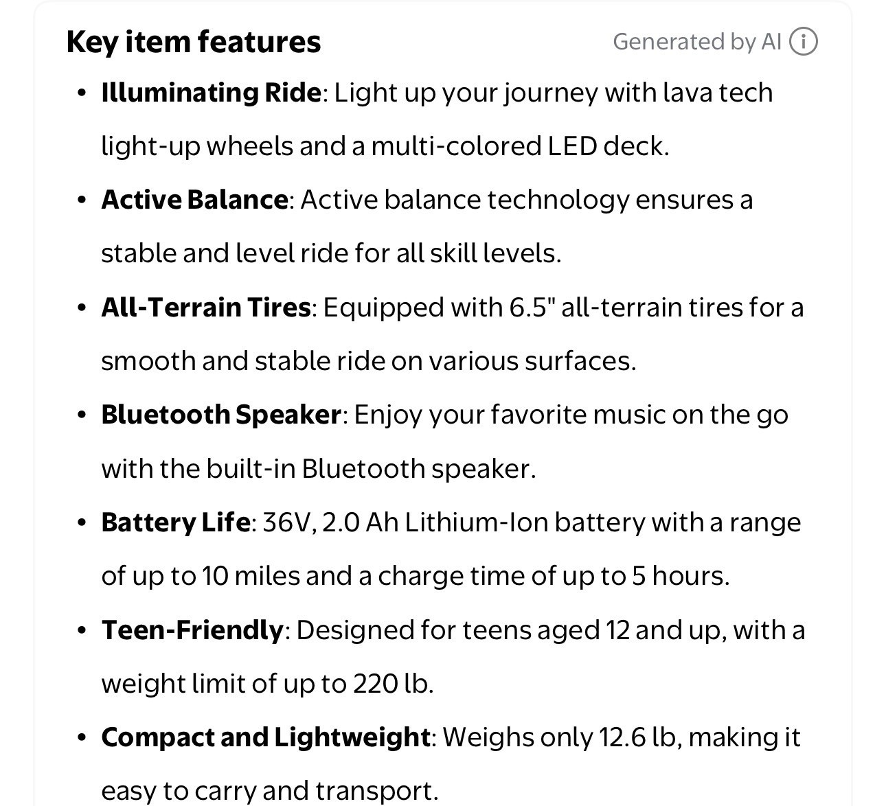 Jetson Plasma X Hoverboard Iridescent Bluetooth All-Terrain Light-Up JPLSMX-IRS