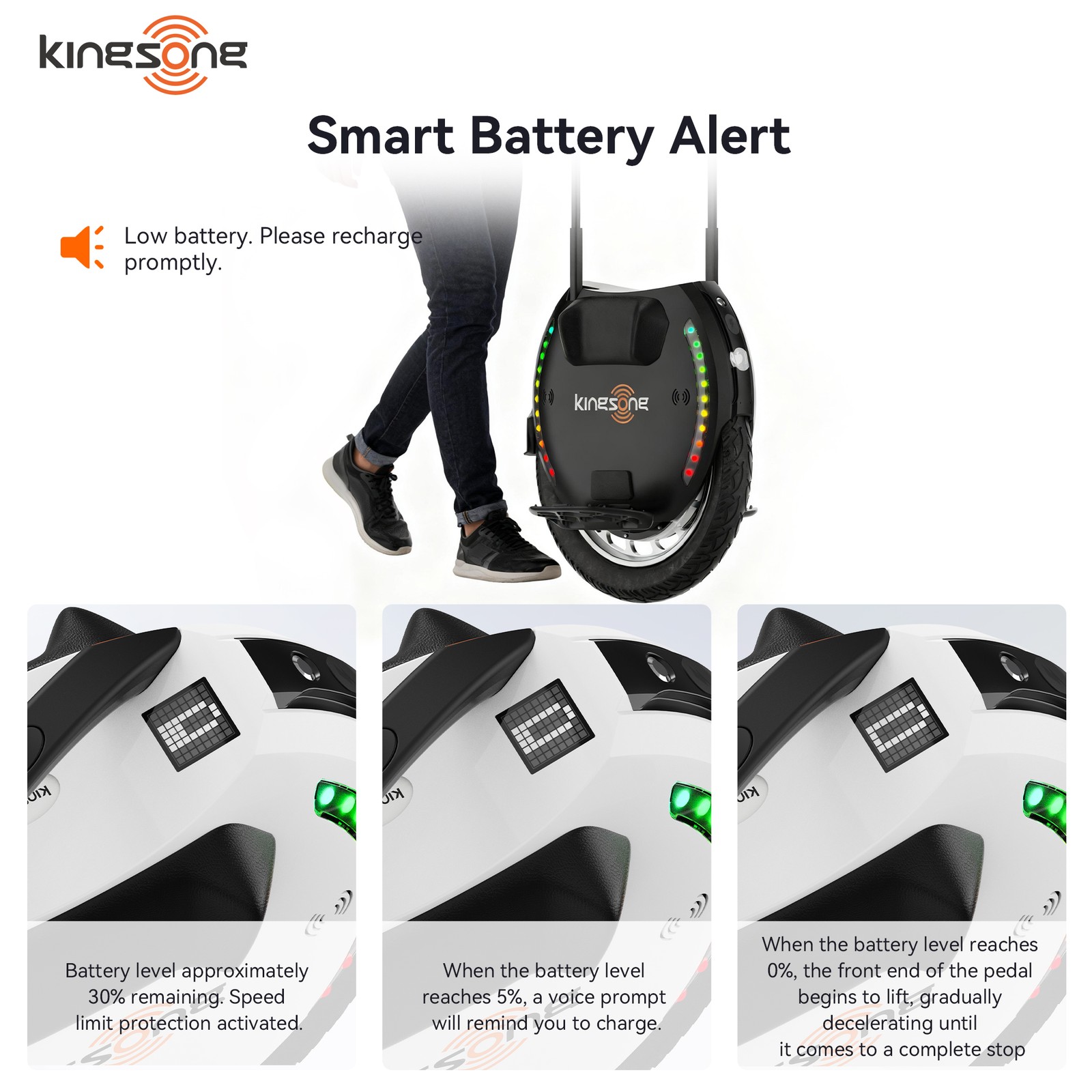 KINGSONG 18XL PRO Electric Unicycle for Adults 37 mph Speed 87 miles Range EUC