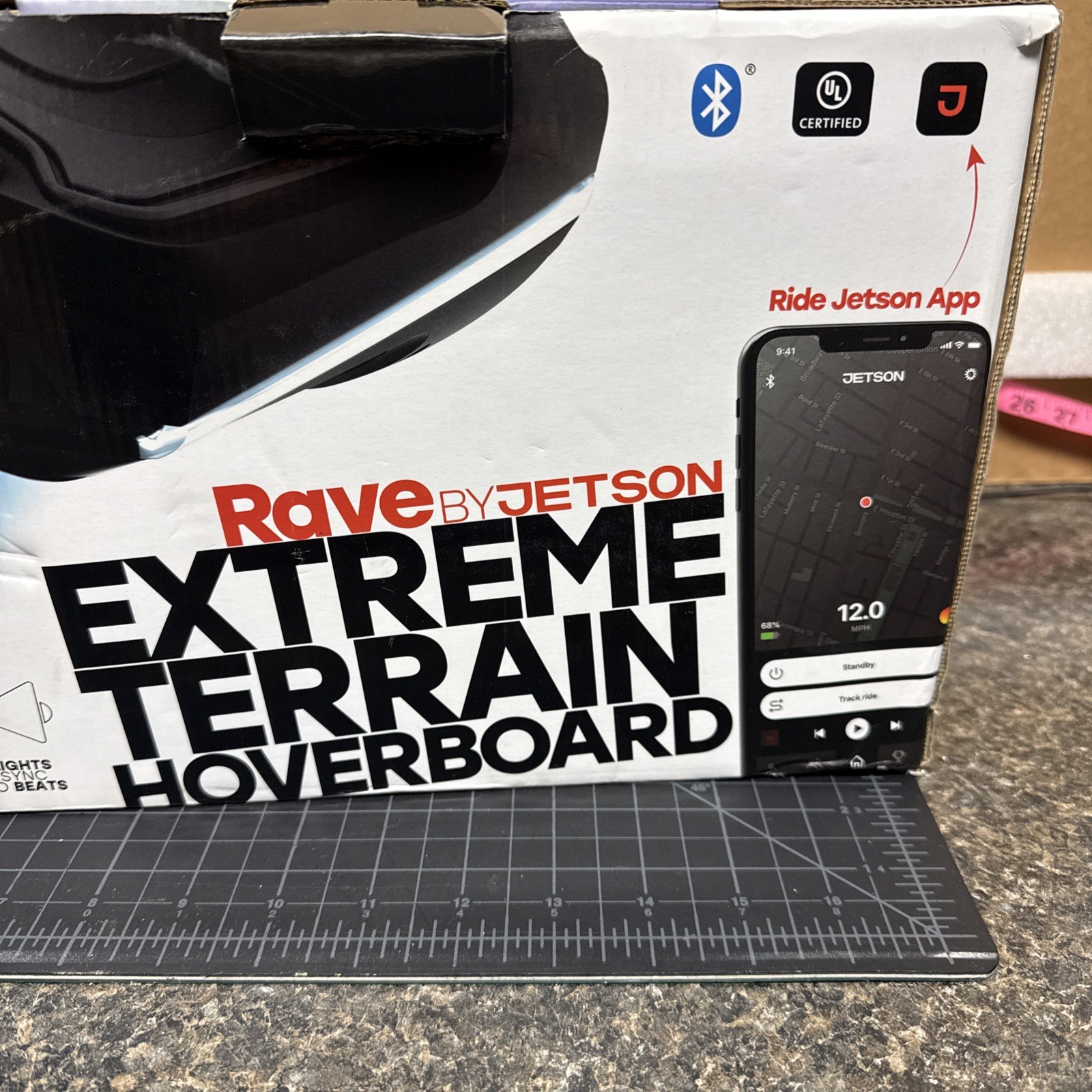 HoverBoard Rave By Jetson Extreme Terrain For Parts Or Repair See Description