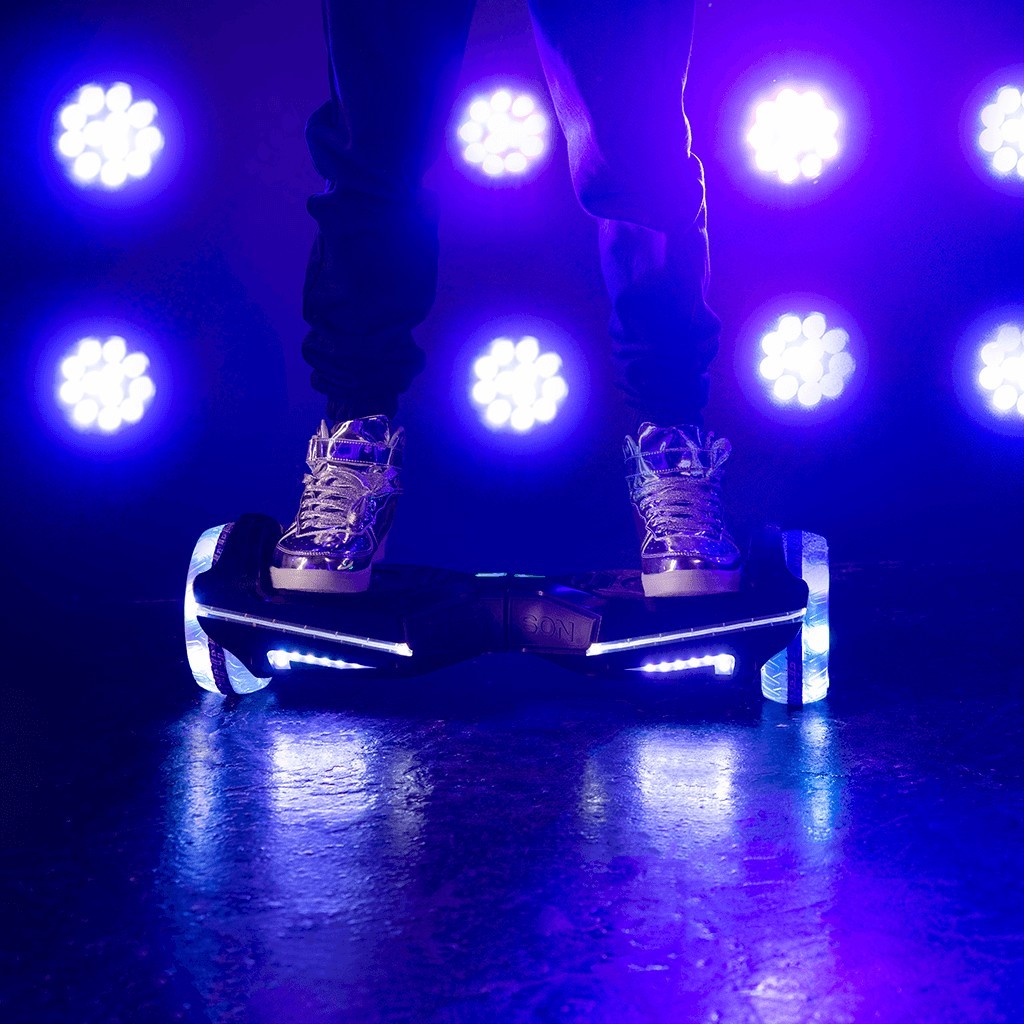 Jetson JRAVE Rave Self-Balancing Scooter Hoverboard LED & Bluetooth, Purple
