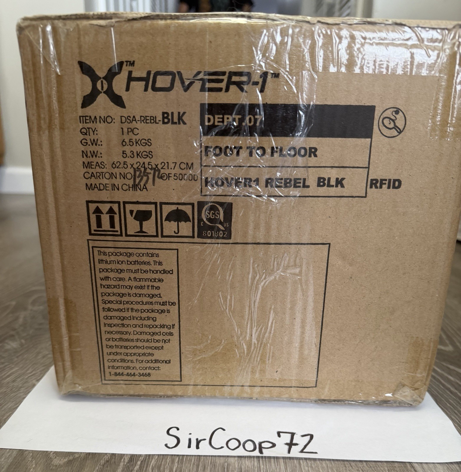 Hover-1 Rebel Electric Self-Balancing Hoverboard LED Lights Black – New In Box