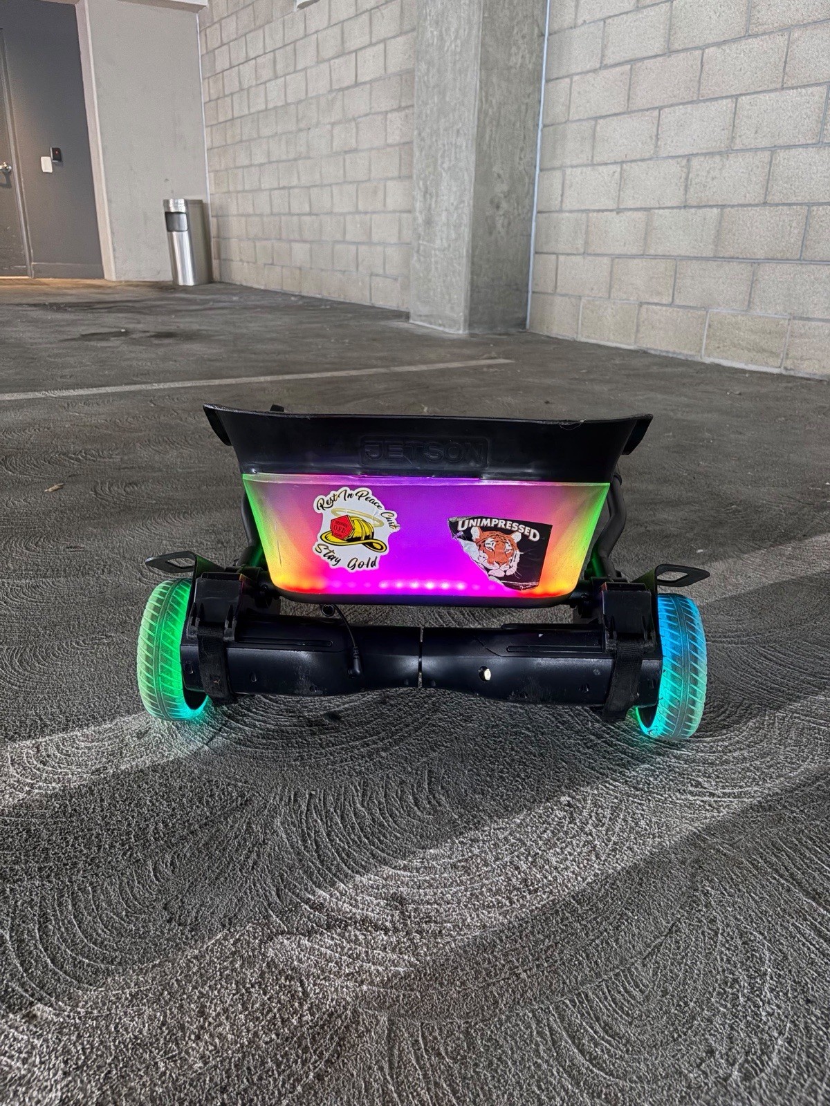 Jetson Remix Premium 6.5” Hoverboard + JetKart Go Kart Attachment LED Wheels