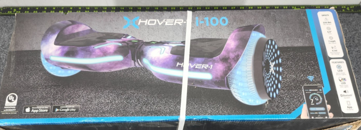 Hover-1 Galaxy Edition Multi-Color LEDs App Control 7 MPH Hoverboard New #I-100