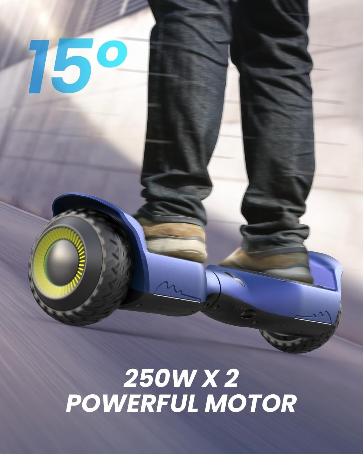 Gyroor G13 All Terrain Hoverboard Bluetooth LED Lights Open Box Tested