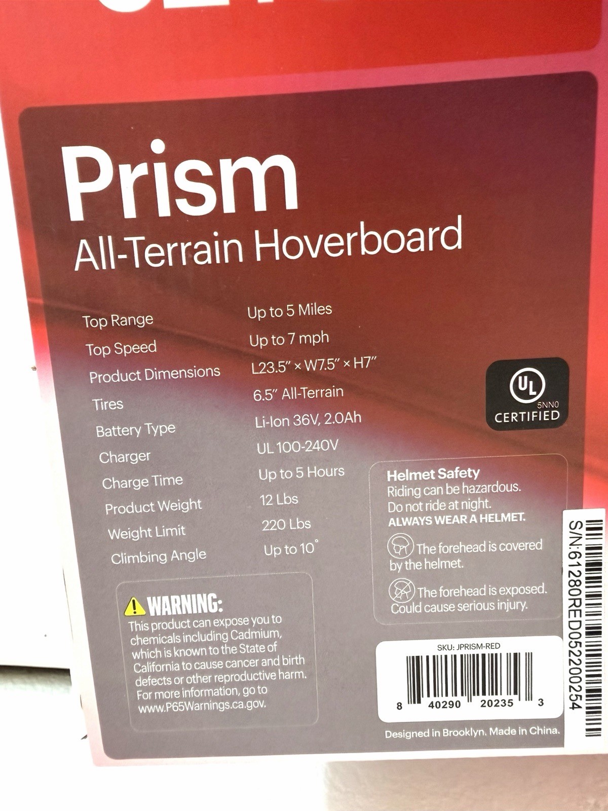 Brand New Jetson Prism All-Terrain Hoverboard
