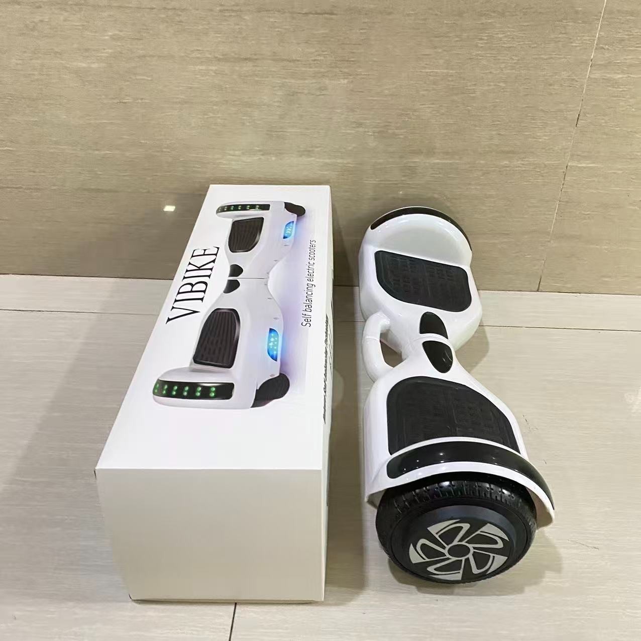 VIBIKE Self Balancing Electric Scooter, 6.5” Two-Wheel Hoverboard with LED Light