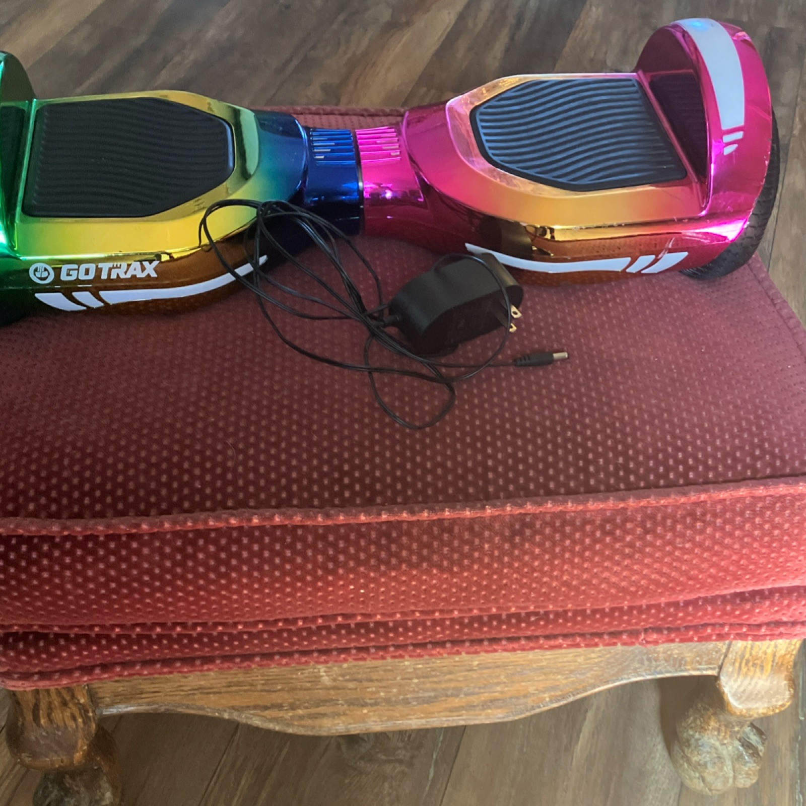 GoTrax Glide Self-Balancing Scooter Rainbow Multicolor 6.2mph 176lbs Capacity