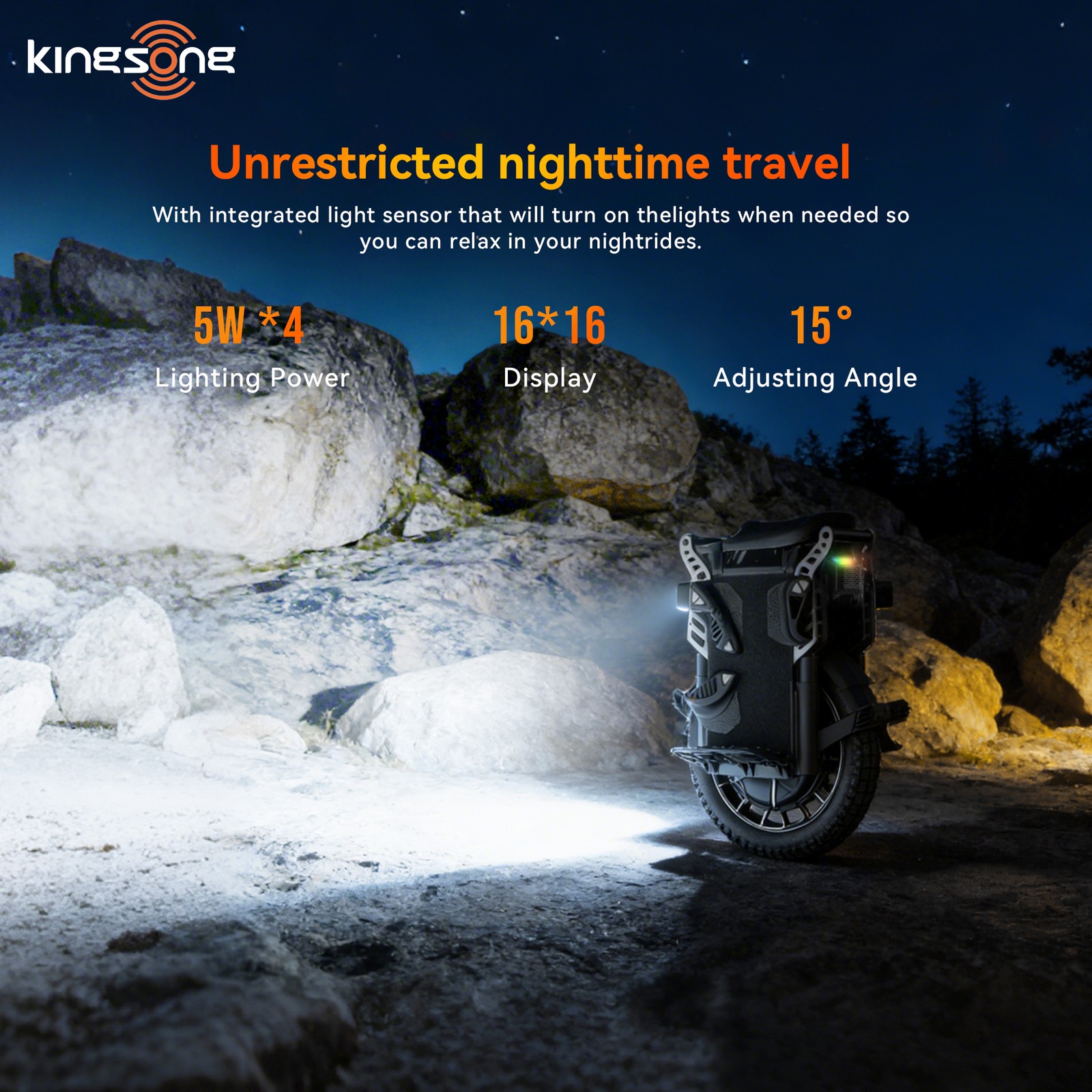 KINGSONG F22 PRO Electric Unicycle 5500W 80MPH 20′ Off-Road E Unicycle 112 Miles
