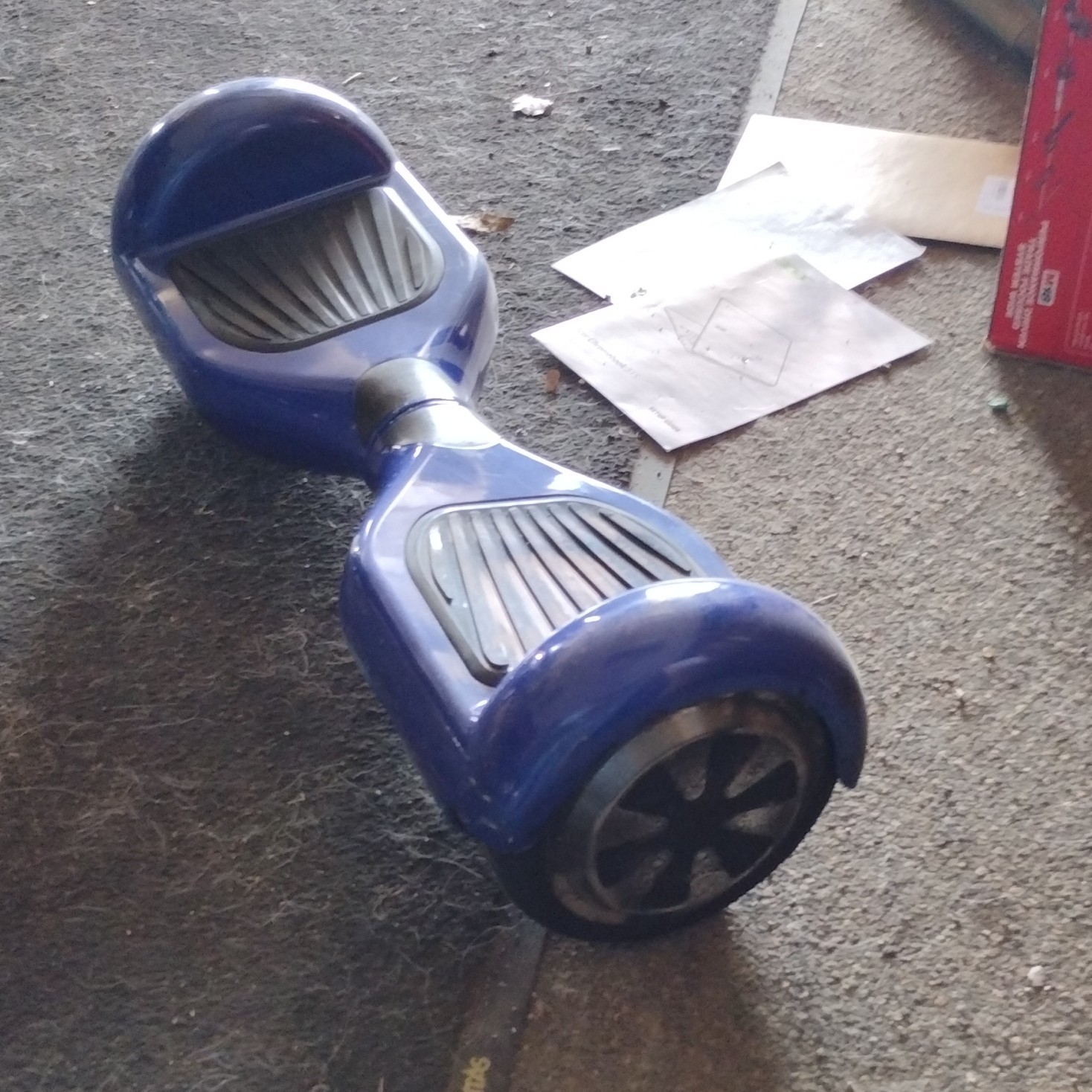 UL 2272 Certified Blue Self-Balancing Scooter, 6 mph, 7 mi Range, 220 lb